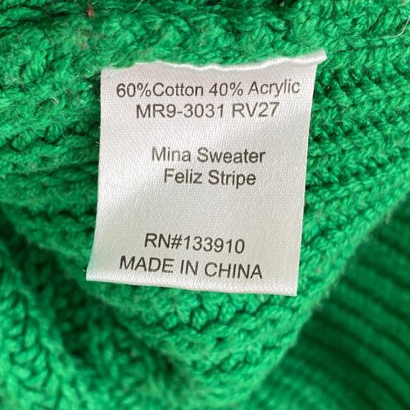 Show Me Your Mumu Mina Sweater Size XS Feliz Stripe Oversized - Picture 11 of 13